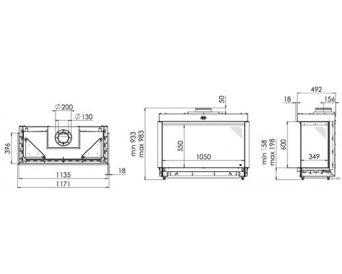 Камин Spartherm Maestro 105/3 RCH Камин Spartherm Maestro 105/3 RCH