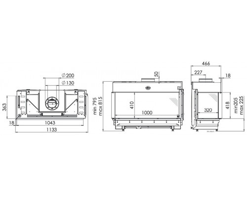 Камин Spartherm Metro 100XT/2-41 RCH Камин Spartherm Metro 100XT/2-41 RCH