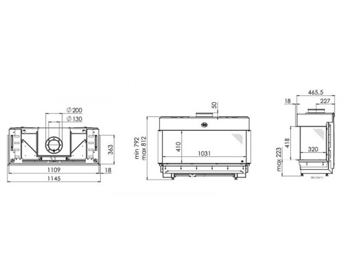 Камин Spartherm Metro 100XT/3-41 RCH Камин Spartherm Metro 100XT/3-41 RCH