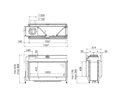 Камин Spartherm Metro 100XT Tunnel RCH Камин Spartherm Metro 100XT Tunnel RCH