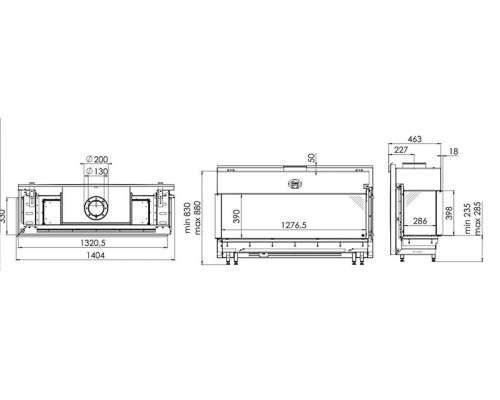 Камин Spartherm Metro 130XT/2-41 RCH