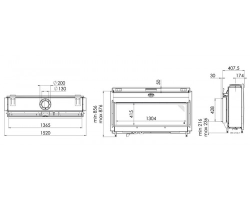 Камин Spartherm Metro 130XT-41 RCH Камин Spartherm Metro 130XT-41 RCH