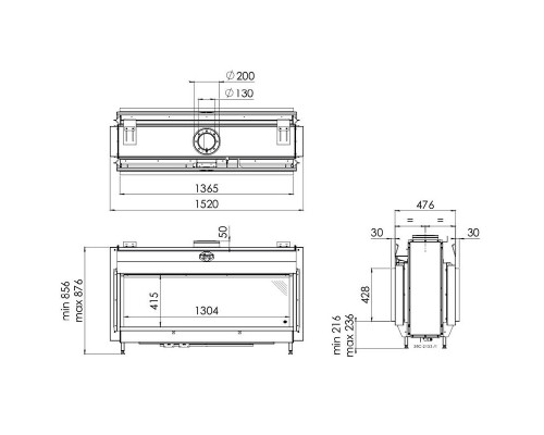 Камин Spartherm Metro 130XT Tunnel RCH Камин Spartherm Metro 130XT Tunnel RCH