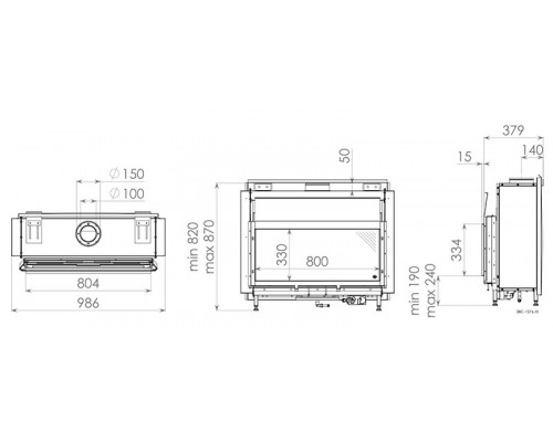 Камин Spartherm Metro 80XT RCH Камин Spartherm Metro 80XT RCH