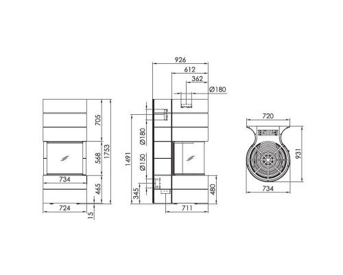 Печь-камин Spartherm Magic 100 Печь-камин Spartherm Magic 100