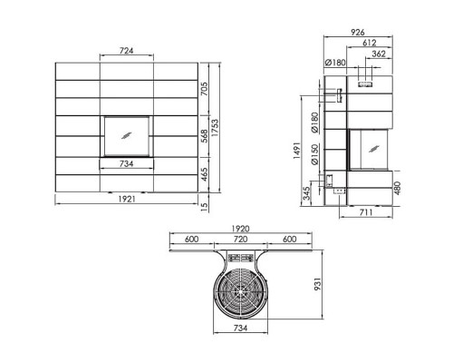 Печь-камин Spartherm Magic 200 Печь-камин Spartherm Magic 200