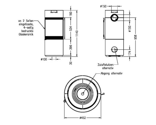 Печь-камин Spartherm Passo XS Печь-камин Spartherm Passo XS