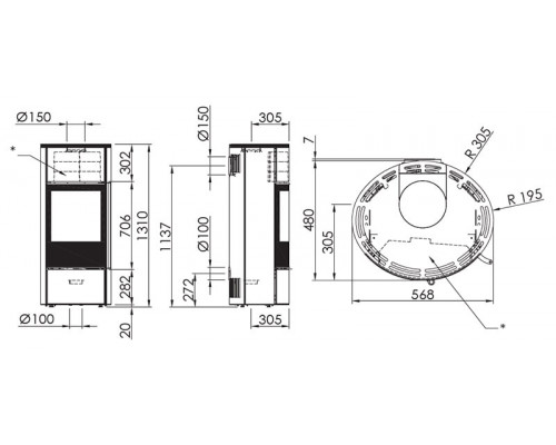 Печь-камин Spartherm Senso L Печь-камин Spartherm Senso L