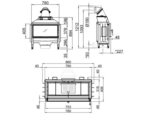 Каминная топка Spartherm Linear 4S Varia AS R Каминная топка Spartherm Linear 4S Varia AS R