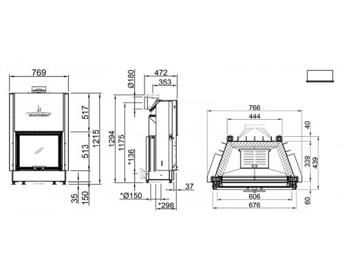 Каминная топка Spartherm Mini Sh Каминная топка Spartherm Mini Sh