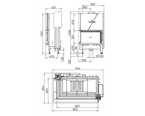 Каминная топка Spartherm Premium-V-2L80h Каминная топка Spartherm Premium-V-2L80h