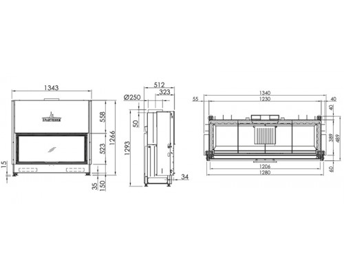 Каминная топка Spartherm Varia B87h Каминная топка Spartherm Varia B87h
