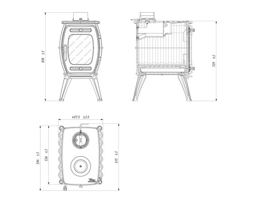 Печь-камин Бахта II